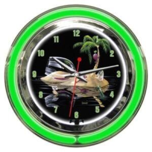 Collectible Michael Godard Artwork Neon Clocks