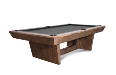 Temple 7 or 8 Foot Pool Table In Walnut Or Brown Waxed Finishes