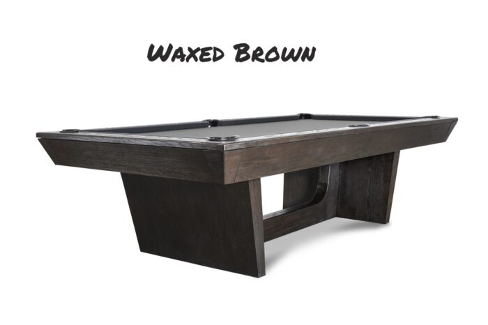 Temple Pool Table Waxed Brown