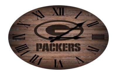 Green Bay Packers Rustic 16" Clock
