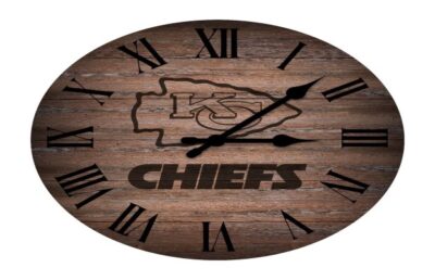 Kansas City Chiefs Rustic 16" Clock