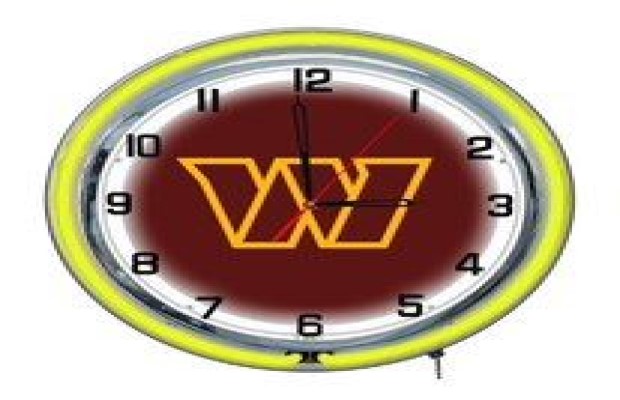 Washington Commanders 18" Neon Clock