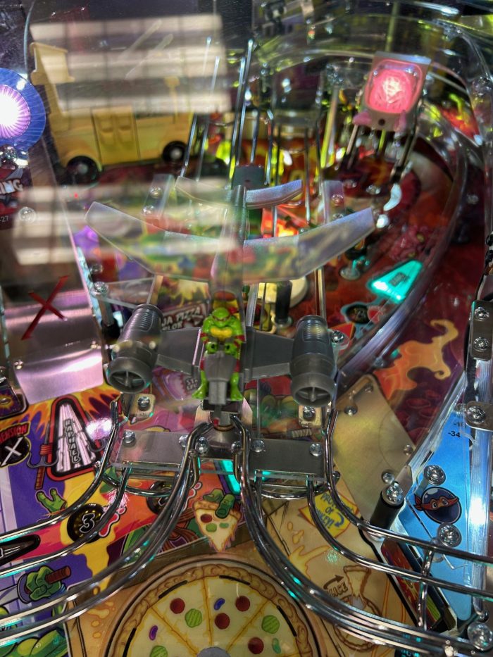 Teenage Mutant Ninja Turtles Premium Pinball Machine All Upgrades & Topper (Sold) - Image 11