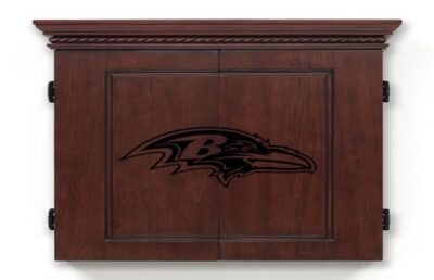 Baltimore Ravens Vintage Dartboard Cabinet