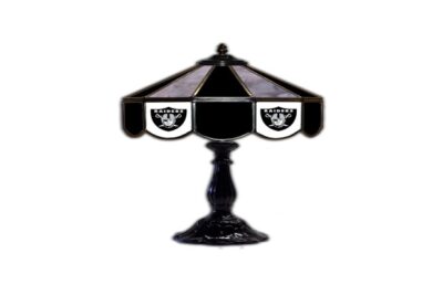 Las Vegas Raiders 21” Glass Table Lamp