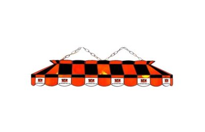 Cincinnati Bengals 40-in. Stained Glass Pool Table Lamp