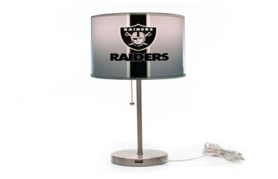 Las Vegas Raiders Chrome Lamp W/ USB Charging Station