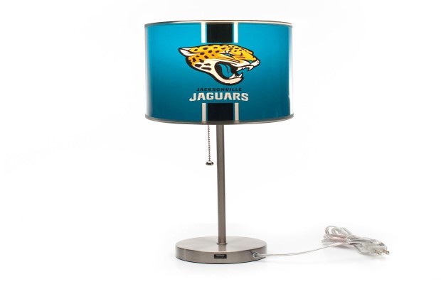 Jacksonville Jaguars Chrome Lamp W/ USB Charging Station