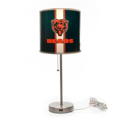 Chicago Bears Chrome Lamp W/ USB Charging Station