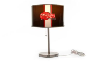 Cleveland Browns Chrome Lamp W/ USB Charging Station