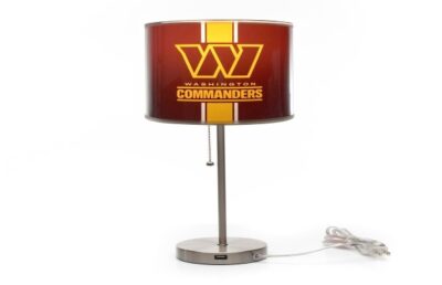 Washington Commanders Chrome Lamp W/ USB Charging Station