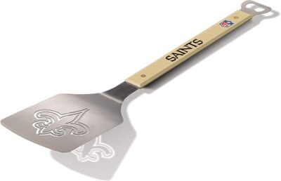 New Orleans Saints Stainless Steel Sportula (Spatula) with Bottle Opener
