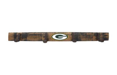 Green Bay Packers Oak Coat Rack
