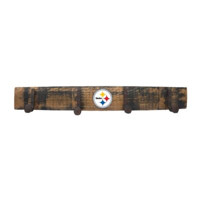 Pittsburgh Steelers Oak Coat Rack