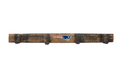 New England Patriots Oak Coat Rack