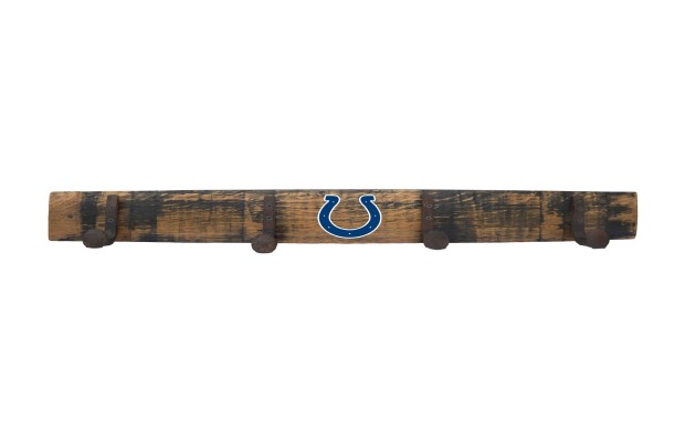 Indianapolis Colts Oak Coat Rack