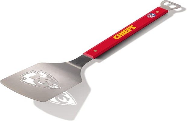 Kansas City Chiefs Stainless Steel Sportula (Spatula) with Bottle Opener