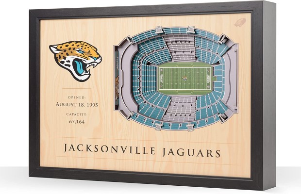 Jacksonville Jaguars NFL 25-Layer Stadium View Wall Art For Sale