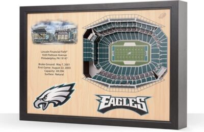 Philadelphia Eagles NFL 25-Layer Stadium View Wall Art