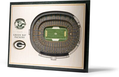 Green Bay Packers NFL 5-Layer Stadium View Wall Art