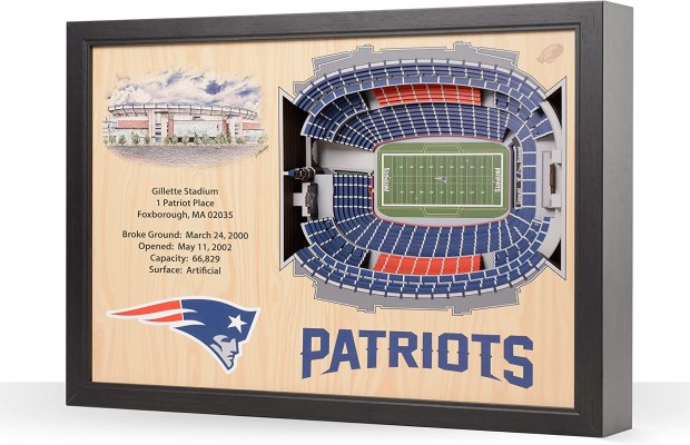 New England Patriots NFL 25-Layer Stadium View Wall Art