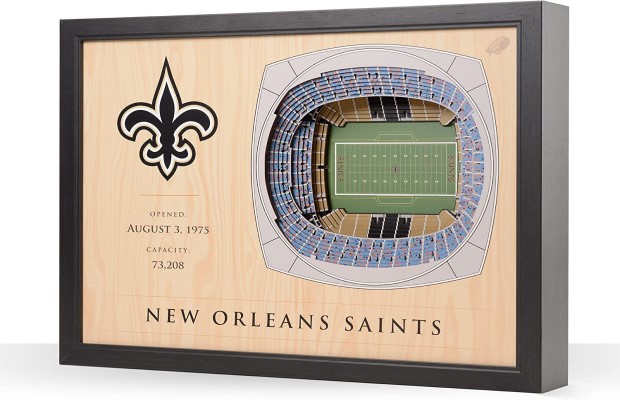 New Orleans Saints NFL 25-Layer Stadium View Wall Art