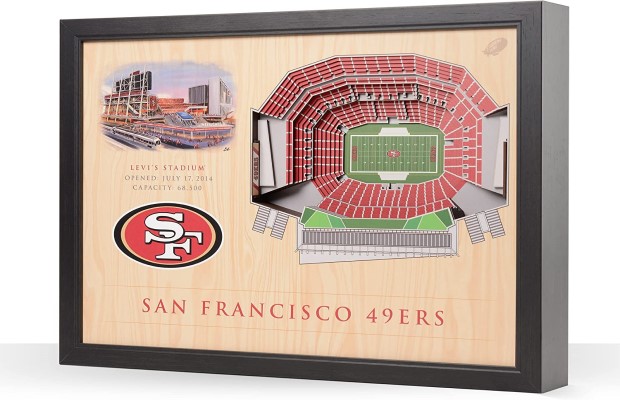 San Francisco 49ers NFL 25-Layer Stadium View Wall Art