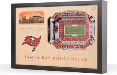 Tampa Bay Buccaneers NFL 25-Layer Stadium View Wall Art