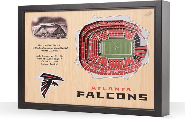 Atlanta Falcons NFL 25-Layer Stadium View Wall Art