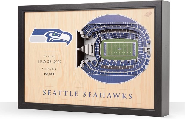 Seattle Seahawks NFL 25-Layer Stadium View Wall Art