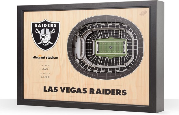 Las Vegas Raiders NFL 25-Layer Stadium View Wall Art