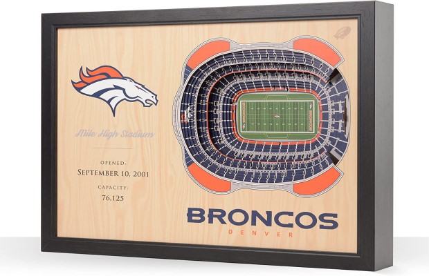 Denver Broncos NFL 25-Layer Stadium View Wall Art