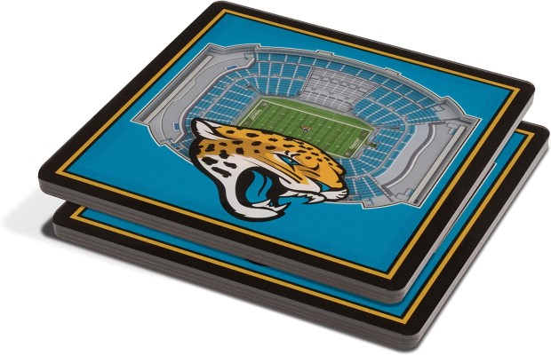Jacksonville Jaguars Home Team Pride Square Acrylic Drink Coasters