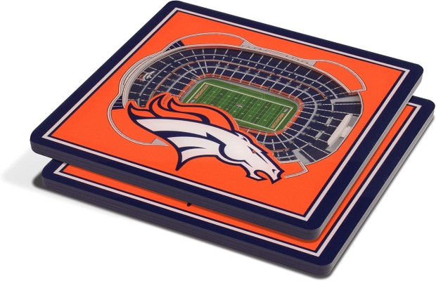 Denver Broncos Home Team Pride Square Acrylic Drink Coasters