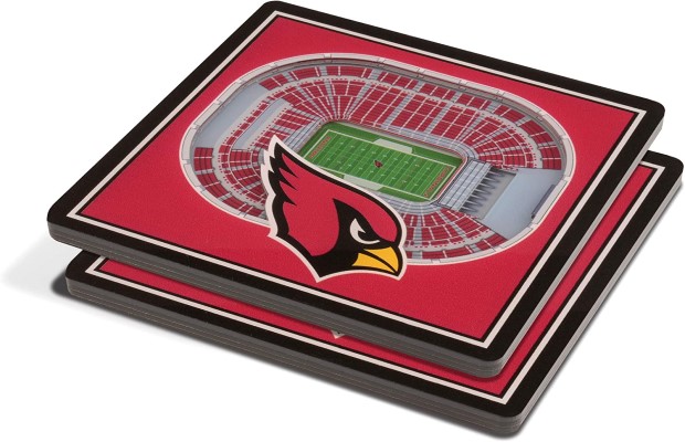Arizona Cardinals Home Team Pride Square Acrylic Drink Coasters