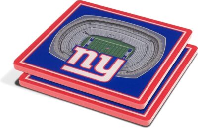 New York Giants Home Team Pride Square Acrylic Drink Coasters