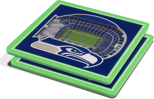 Seattle Seahawks Home Team Pride Square Acrylic Drink Coasters
