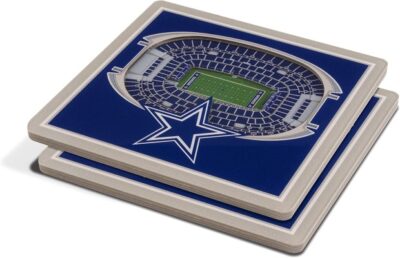 Dallas Cowboys Home Team Pride Square Acrylic Drink Coasters