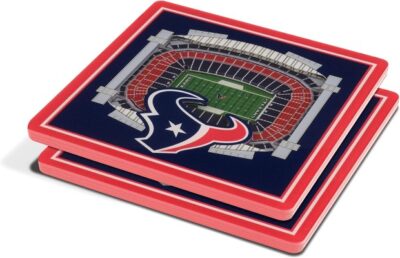 Houston Texans Home Team Pride Square Acrylic Drink Coasters