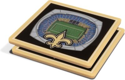 New Orleans Saints Home Team Pride Square Acrylic Drink Coasters