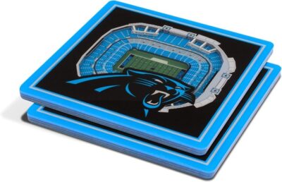 Carolina Panthers Home Team Pride Square Acrylic Drink Coasters