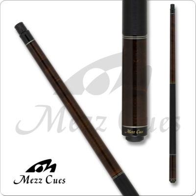 Tip : 12.5mm Kamui Original Soft Ferrule : X Ferrule Shaft : 29" WX700 maple shaft with ISS Technology Pin : United Collar : Black collar with double silver ring Forearm : Brown stained maple Wrap : Black Irish linen Butt Sleeve : Brown stained maple Butt Plate : Black with gold Mezz logo Bumper : Mezz threaded bumper - BUMPMEZ