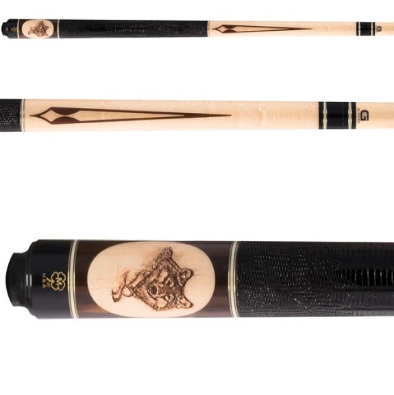 McDermott G-Core Wildfire Wolf Head 3D Carved Cue