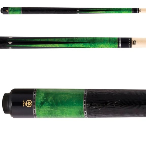 McDermott G-Core Emerald Green with Pewter Diamond Inlays Cue