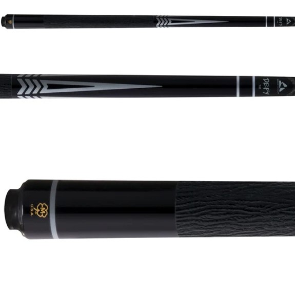 McDermott Select Series Defy Black Shark Embossed Leather Wrapped Cue