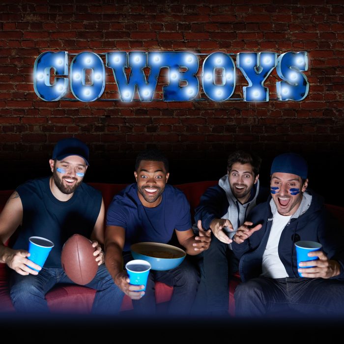 Dallas Cowboys Recycled Metal Lighted Sign - Image 6