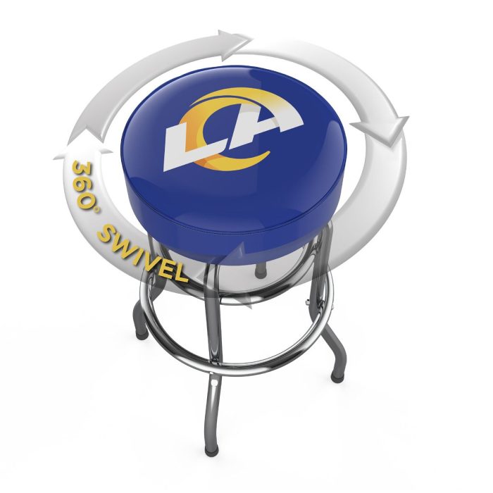 Los Angeles Rams Chrome Bar Stool - Image 4