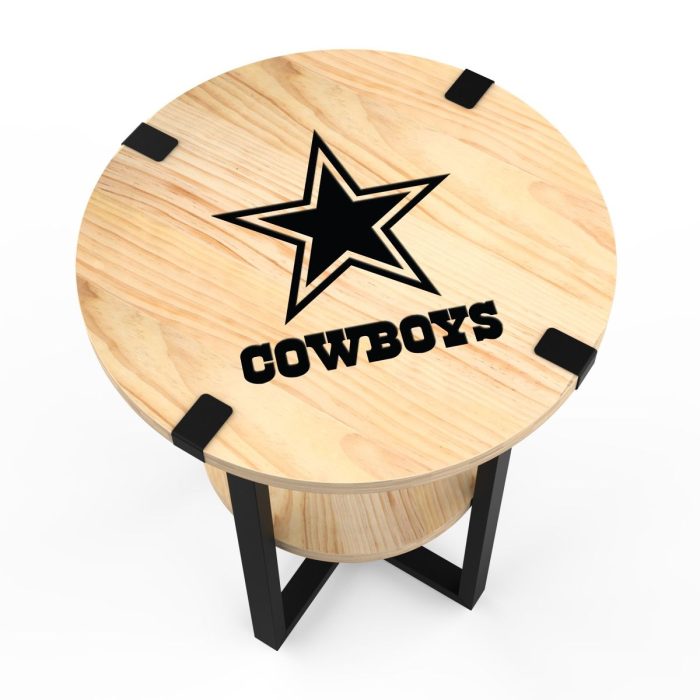 Dallas Cowboys Side table with Charger - Image 2