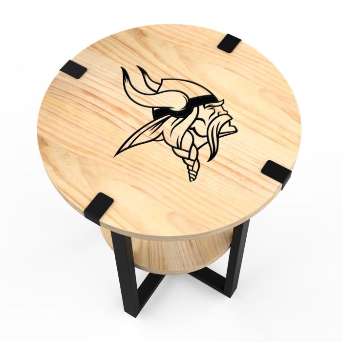 Minnesota Vikings Side table with Charger - Image 3