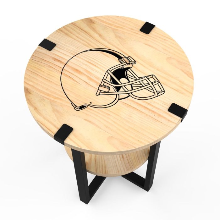Cleveland Browns Side table with Charger - Image 3
